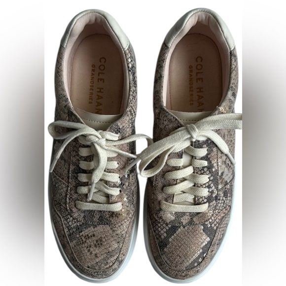 Cole Haan Cream and Tan Sneakers with Sophisticated Texture size 8/12 B - Picture 1 of 7